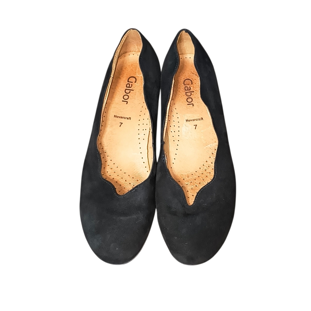 Gabor Scallop Suede Ballet Flat - Picture 3 of 3